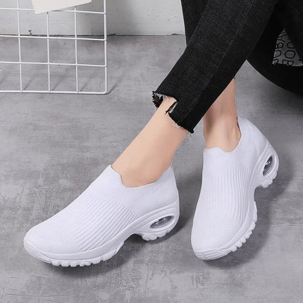 Nuove Scarpe Sportive Casual da Donna Estate 2024, Sneakers con Zeppa e Piattaforma, Scarpe Vulcanizzate Traspiranti per Signore