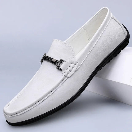 Scarpe da Uomo in Vera Pelle Taglia: 36-46 Mocassini Traspiranti Fatti a Mano per Business Casual e Guida
