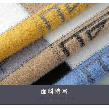 2024 winter new style men's sweater knitted long sleeve Warm Men Fashion Sweaters Thicken Warm wool pullovers Sweater male