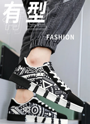 Nuove Scarpe Estive alla Moda per Uomo, Sneakers Sportive Antiscivolo da Passeggio, Scarpe Casual in Tela con Motivi, Zapatos Maschili