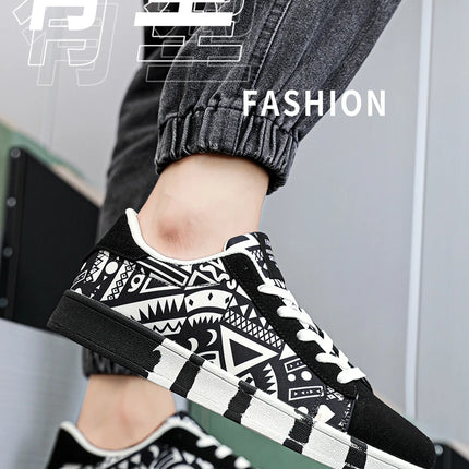 Nuove Scarpe Estive alla Moda per Uomo, Sneakers Sportive Antiscivolo da Passeggio, Scarpe Casual in Tela con Motivi, Zapatos Maschili