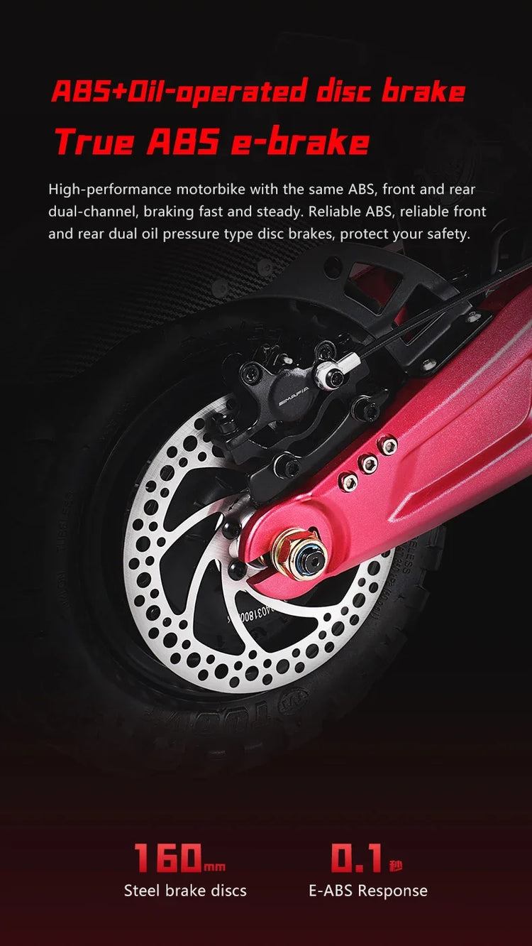 Monopattino Elettrico BOYUEDA S5-11 6000W Doppio Motore con Attivazione NFC e Controllo App, Batteria 60V38AH, Pneumatici Silenziosi per il Pendolarismo Urbano