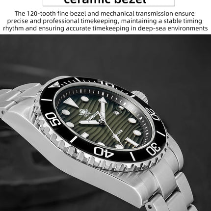 ADDIESDIVE Luxury Men's Quartz Watch Japan 2115 Stainless Steel Diving Luminous Watches 200m Waterproof High-End Wristwatch New