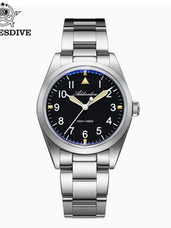 ADDIESDIVE 36mm Men's Luxury Watch VH31 Titanium Alloy  Watch Super Luminous 100m Waterproof Men's Luminous Quartz Watches