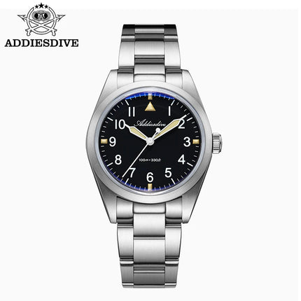 ADDIESDIVE 36mm Men's Luxury Watch VH31 Titanium Alloy  Watch Super Luminous 100m Waterproof Men's Luminous Quartz Watches