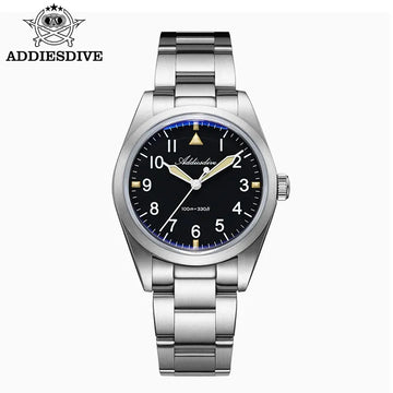 ADDIESDIVE 36mm Men's Luxury Watch VH31 Titanium Alloy  Watch Super Luminous 100m Waterproof Men's Luminous Quartz Watches