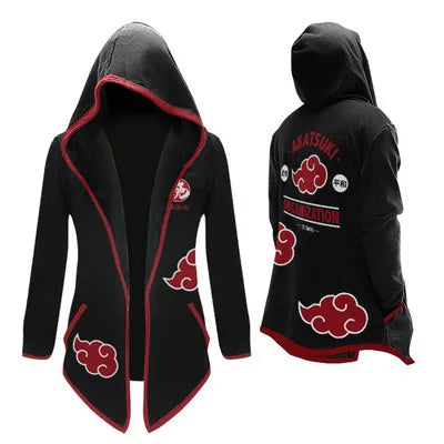 Naruto Men Women 3D Printing Jacket Anime Cosplay Japanese Anime Style Merchandise Windbreaker Mid Length Outdoor Holiday Gift