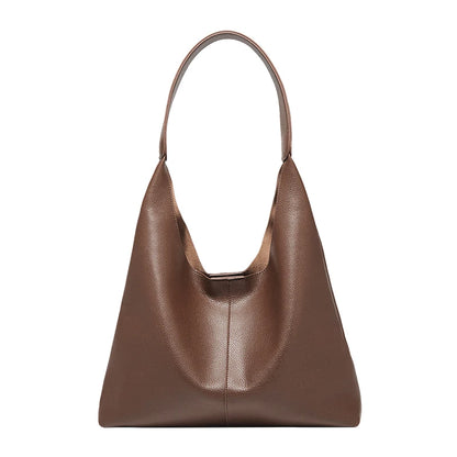FOXER Minimalism Split Leather Women Shoulder Underarm Bag 2025 New Solid Casual Hobo Bag Female Daliy Tote Bag Purse