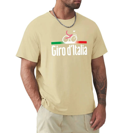 Giro D Italia T-Shirt Summer Top Boys T-Shirts Men High Crewneck Short Sleeve Casual Loose Men's Clothing Streetwear