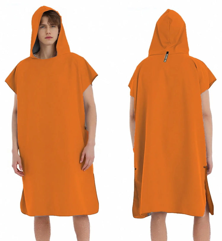 Asciugamano poncho da surf con cappuccio Asciugamano in spugna ad asciugatura rapida Cambio di copertura per adulti Surf Nuoto Spiaggia Sport acquatici Ocean Essential Acc