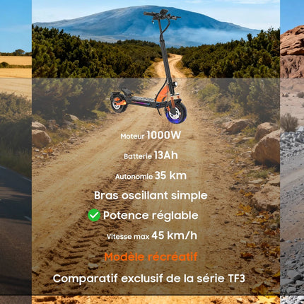 Monopattino Elettrico TOFUN TF3 PRO 1200W con APP, Velocità Massima 50 km/h, Autonomia 40-50 km, Batteria 48V 15.6Ah, Pneumatici da 10 Pollici, 4 Modalità, Pieghevole platinumshop