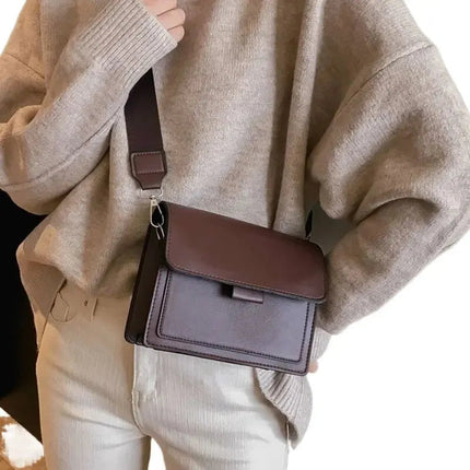 Classic Designer PU Leather Crossbody Bag for Women Travel Handle Handbag Fashion Shoulder Messenger Bag Ladies Small Flap Bag PlatiNum
