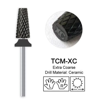 Pink Ceramic Carbide Nail Drill Bits Milling Cutter For Gel Polish Remover Electric Nail Machine Polishing Peeling File Home Salon Manicure Pedicure Accessories