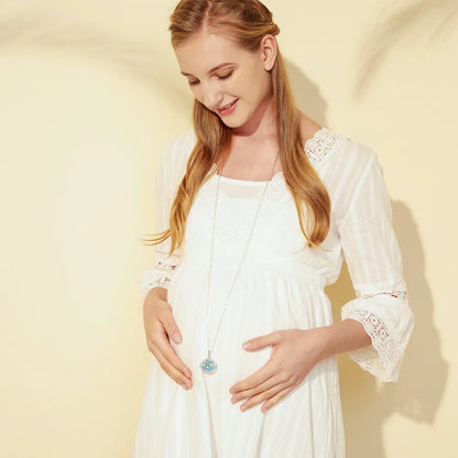 Eudora Gravidanza Bola Harmony Palla Ciondolo Albero della Vita Gabbia Fit Carillon Campana Collana con Sfera per Mamma Incinta Regalo con Scatola K411N20