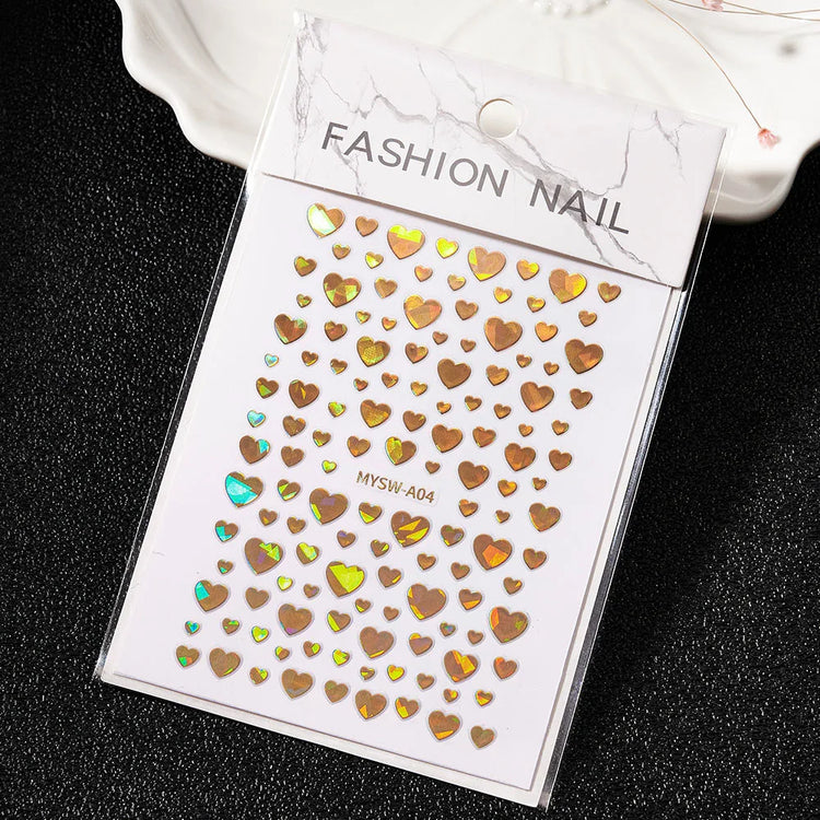 1PC 26-English Alphabet Number 3D Self-adhesive Nail Art Decal Sticker Word Small Letter Nail Decals Sticker Manicure Decoration
