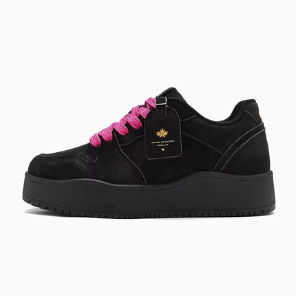 Men Outdoor Leather Shoes Flat Classic Black Sports Shoes Lace Up Skateboard Board Shoe Walking Male Leisure Running Sneakers