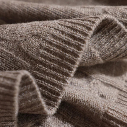 Women's Wool Mini Skirt A-line Twist Flower Elastic Waist Skirt Above Knee Umbrella Dress 100% Merino Wool Knitted Autumn Winter PlatiNum