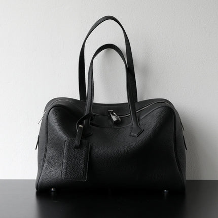 Borsa da donna in pelle di vacchetta di alta qualità, semplice borsa a tracolla di grande capacità, borsa a spalla.