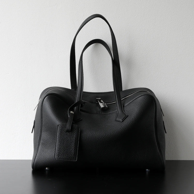 Borsa da donna in pelle di vacchetta di alta qualità, semplice borsa a tracolla di grande capacità, borsa a spalla.