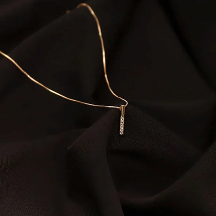 925 Sterling Silver Necklace Personality Charm Geometric Shape Pendant Choker Birthday Party Gift for Women Exquisite Jewelry PlatiNum
