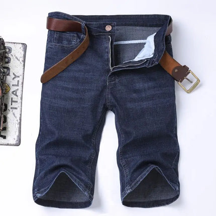 Nuovi pantaloncini di jeans di fascia alta da uomo nella primavera e nell'estate del 2025, pantaloncini di jeans casual da lavoro di marca larghi e versatili
