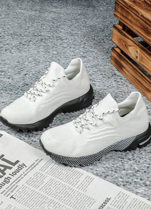 Breathable Socks Shoes Women Lightweight Knitted Casual Sneakers Non-slip Walking Footwear Outdoor Jogging Fitness Sports PlatiNum