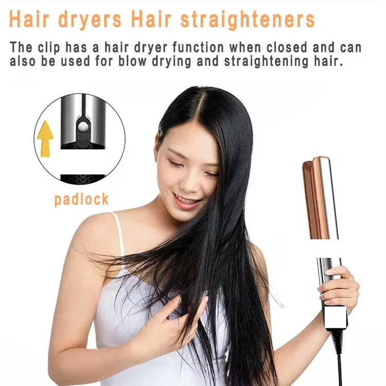 Tinsol 2-in-1 Air Hair Straightener And Dryer Negative Ion Hair Styler Long-Lasting Styling Tool Hairdryer Machine for Salon