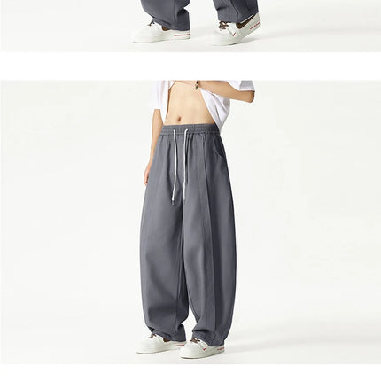 2025 vendite calde pantaloni a gamba larga pantaloni casual da uomo stili giapponesi pantaloni Harun da uomo streetwear moda hip hop pantaloni lanterna allentati