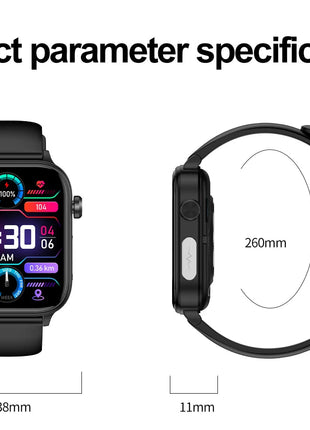 2025 Nuovo AI Diagnosi Lipidi nel sangue Acido urico Test di composizione corporea Smart Watch per uomo ECG + PPG Chiamata Bluetooth Salute Smartwatch platinumshop