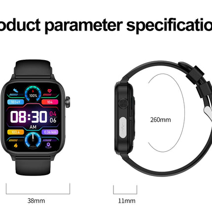 2025 Nuovo AI Diagnosi Lipidi nel sangue Acido urico Test di composizione corporea Smart Watch per uomo ECG + PPG Chiamata Bluetooth Salute Smartwatch platinumshop