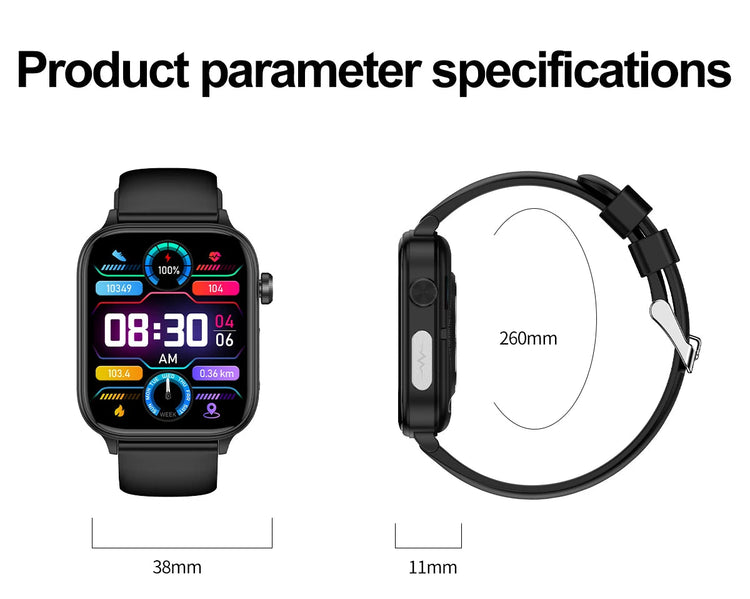 2025 Nuovo AI Diagnosi Lipidi nel sangue Acido urico Test di composizione corporea Smart Watch per uomo ECG + PPG Chiamata Bluetooth Salute Smartwatch platinumshop