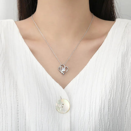 Collana in Argento 925 Scintillante per Donna e Uomo, Gioiello Raffinato per Matrimoni, Fidanzamenti, Feste, Regalo di San Valentino PlatiNum