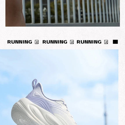 361 Degrees Women Enchanted 2.0 Running Shoes Lightweight Versatile Soft Cushioning Durable Versatile Female Sneakers 682512235 PlatiNum