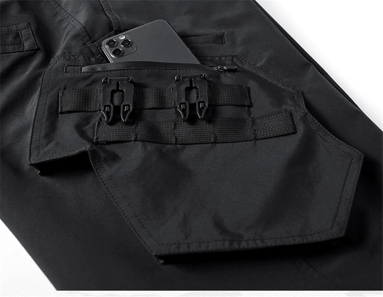 2024 Winter Warm Tactical Pants Men Fashion Functional Multi Pockets Cargo Trousers Hip Hop Streetwear Joggers Pant Techwear