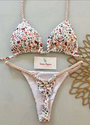 2026 Costume da bagno bikini da donna Costume da bagno sexy con lacci in tinta unita diviso da donna