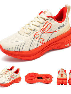 ONEMIX Scarpe da corsa imbottite da donna Autunno Inverno Runner pesanti Stringate da donna Jump Rope Dance Scarpe da ginnastica da esterno antiscivolo
