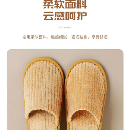 5 pairs/lot men women disposable hotel slippers guest cotton slides home travel SPA slipper hospitality cheap indoor slip-on