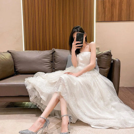 Shoes for Woman 2025 Silver Women's heeled Summer Footwear Wedding Bride Shoe Rhinestone Pointed Toe Super High Heel Diamond PlatiNum