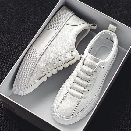 Sneakers for Men  Fashion Casual Lace Up Round Toe Flat White mens Running Sport Shoes Zapatillas Deportivas Hombre