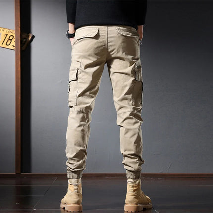 Street Fashion Men Jeans Black Green Loose Fit Big Pocket Casual Cargo Pants Hombre Zipper Designer Hip Hop Joggers Men Overalls
