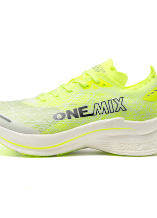 ONEMIX Marathon Scarpe da corsa con piastra in carbonio Assorbimento degli urti Scarpe sportive ultraleggere Tecnologia di rimbalzo Sneakers da uomo all'aperto PlatiNum