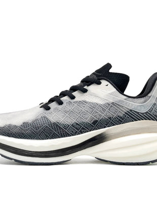 ONEMIX Black Men Basic Racing Road Running Shoes Summer Mesh traspirante scarpe sportive cuscino Durable Outdoor Sneakers Plus Size PlatiNum