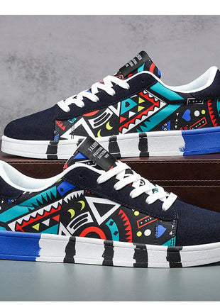 Nuove Scarpe Estive alla Moda per Uomo, Sneakers Sportive Antiscivolo da Passeggio, Scarpe Casual in Tela con Motivi, Zapatos Maschili