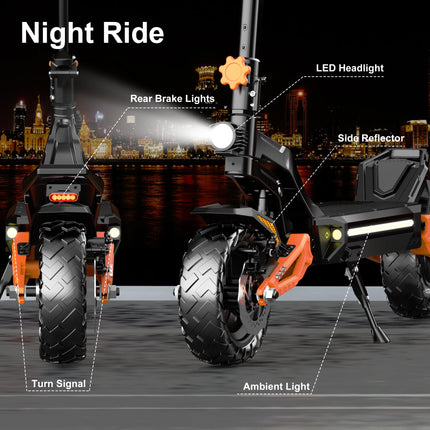 DECE DES20 Scooter elettrico per adulti 1200W Motore E-Scooter 48V13AH Batteria 10 pollici Pneumatico City Escooter