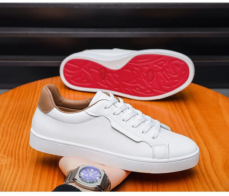 Leather Men's Sports Shoes - Casual Style, Breathable Men's Shoes, Anti-slip and Comfortable, Men's Casual Sneakers