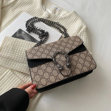 Fashion Popular Women's Bag Trend Brand Retro Chain Shoulder Bag High Quality Ladies Crossbody Bag Designer Luxury Handbag PlatiNum