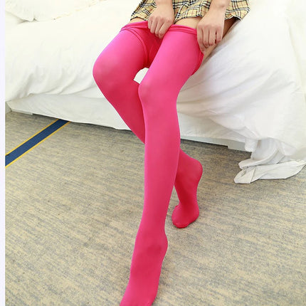 Primavera Autunno Collant Colorato Collant da Donna Sexy Collant Lolita Colori Caramelle Calze Moda Lingerie Gotica Collant