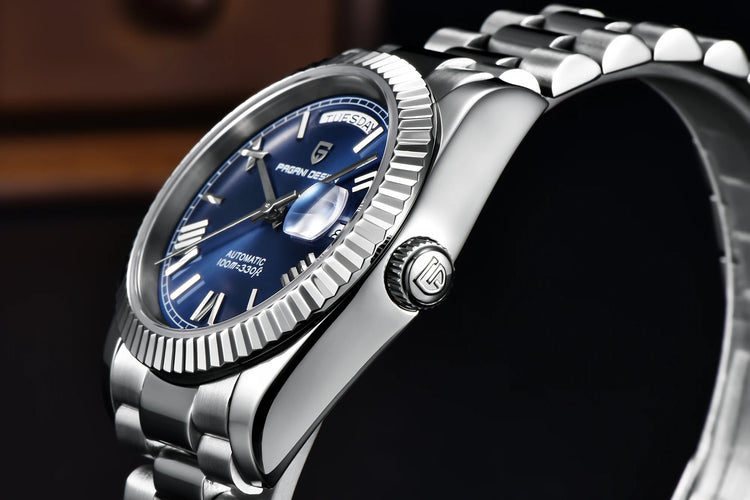 PAGANI DESIGN DD36 Orologio da Uomo con Data, Orologio Meccanico Automatico di Lusso, Vetro Zaffiro AR, Impermeabile 10 Bar