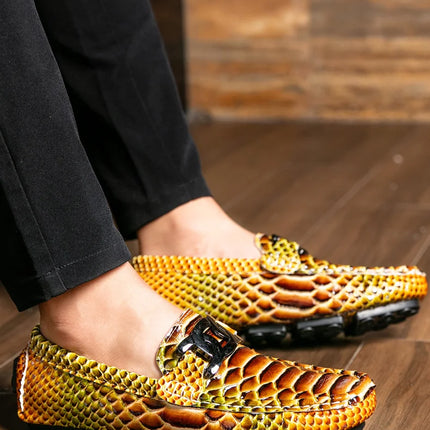 Mocassini in Pelle da Uomo 39-46, Scarpe Eleganti per Matrimoni e Feste, Calzature di Alta Qualità, Mocassini Slip-on di Lusso per Uomo