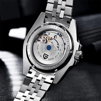 Orologio Meccanico di Lusso da Uomo PAGANI DESIGN 2026 con Ghiera Pepsi Cola da 40MM, Cinturino Jubilee in Acciaio Inossidabile, Impermeabile, Automatico, Regalo per Uomo